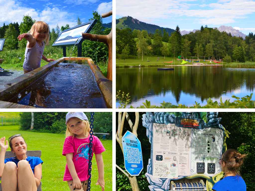 Lauchsee Badesee PillerseeTal Fieberbrunn Familienurlaub Bergurlaub Aktivurlaub Österreich